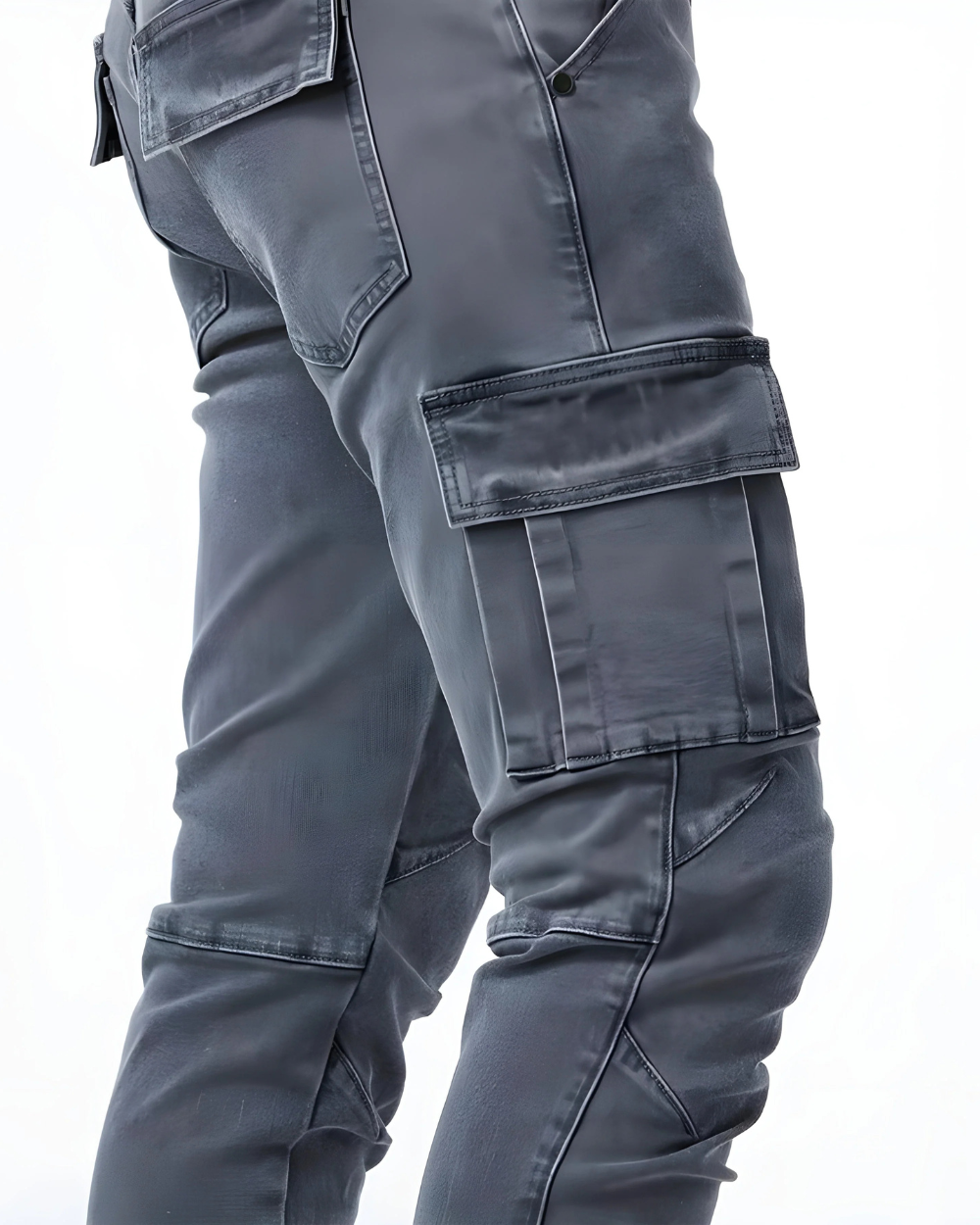 Ryan | Flex-Fit Marineblauwe Cargo Pants