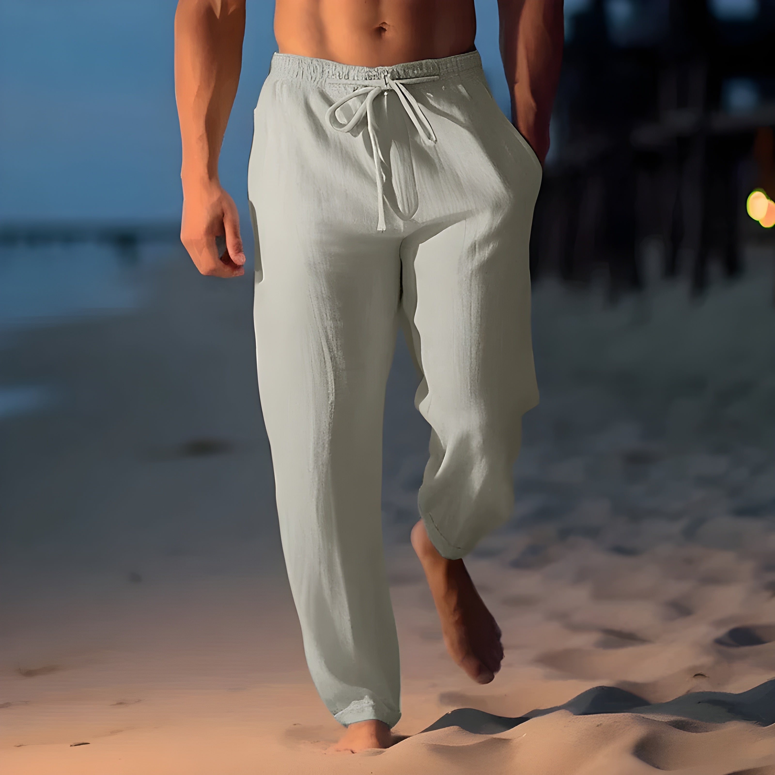 Liam™ | Ontspannen Linnen Strandbroek
