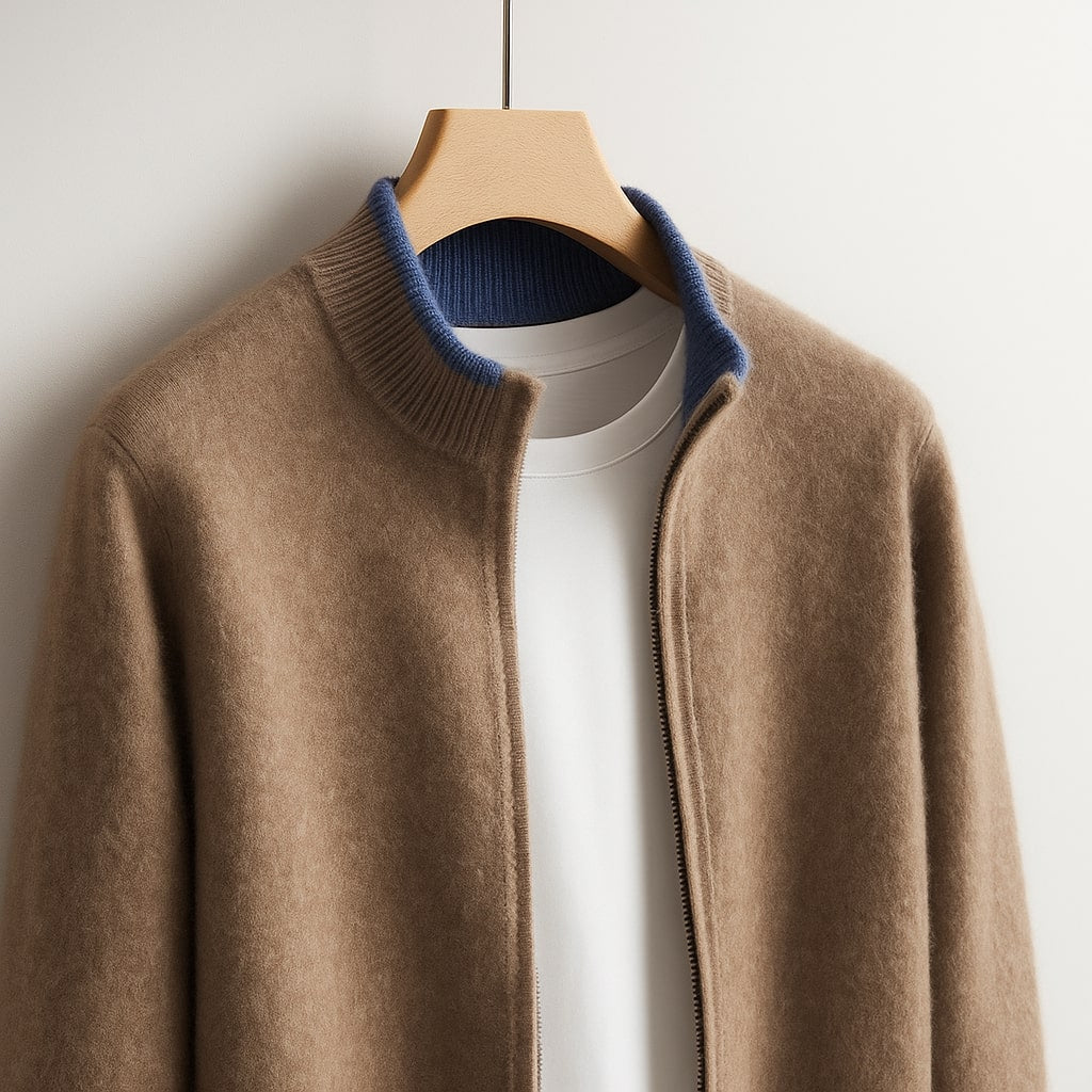 Jack | Minimalistische Gebreide Zip Jacket