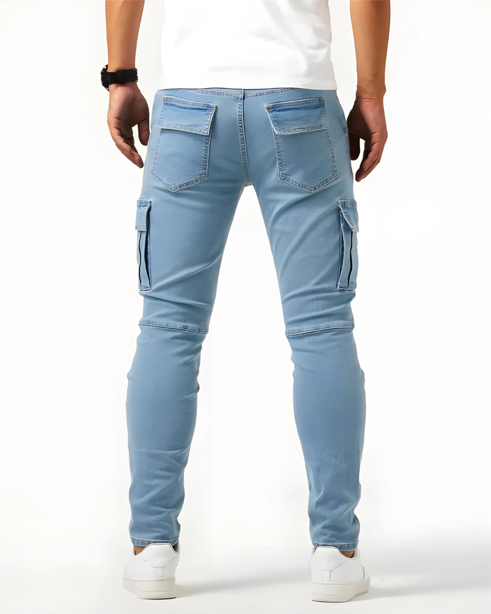 Ryan | Flex-Fit Marineblauwe Cargo Pants