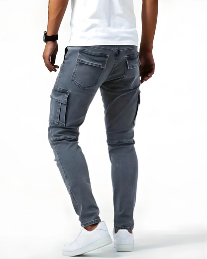 Ryan | Flex-Fit Marineblauwe Cargo Pants