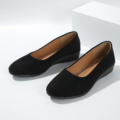 Ava | Sleek Comfort Wedge Flats