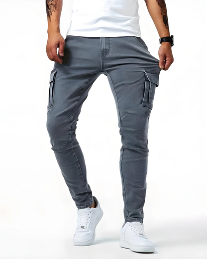 Ryan | Flex-Fit Marineblauwe Cargo Pants
