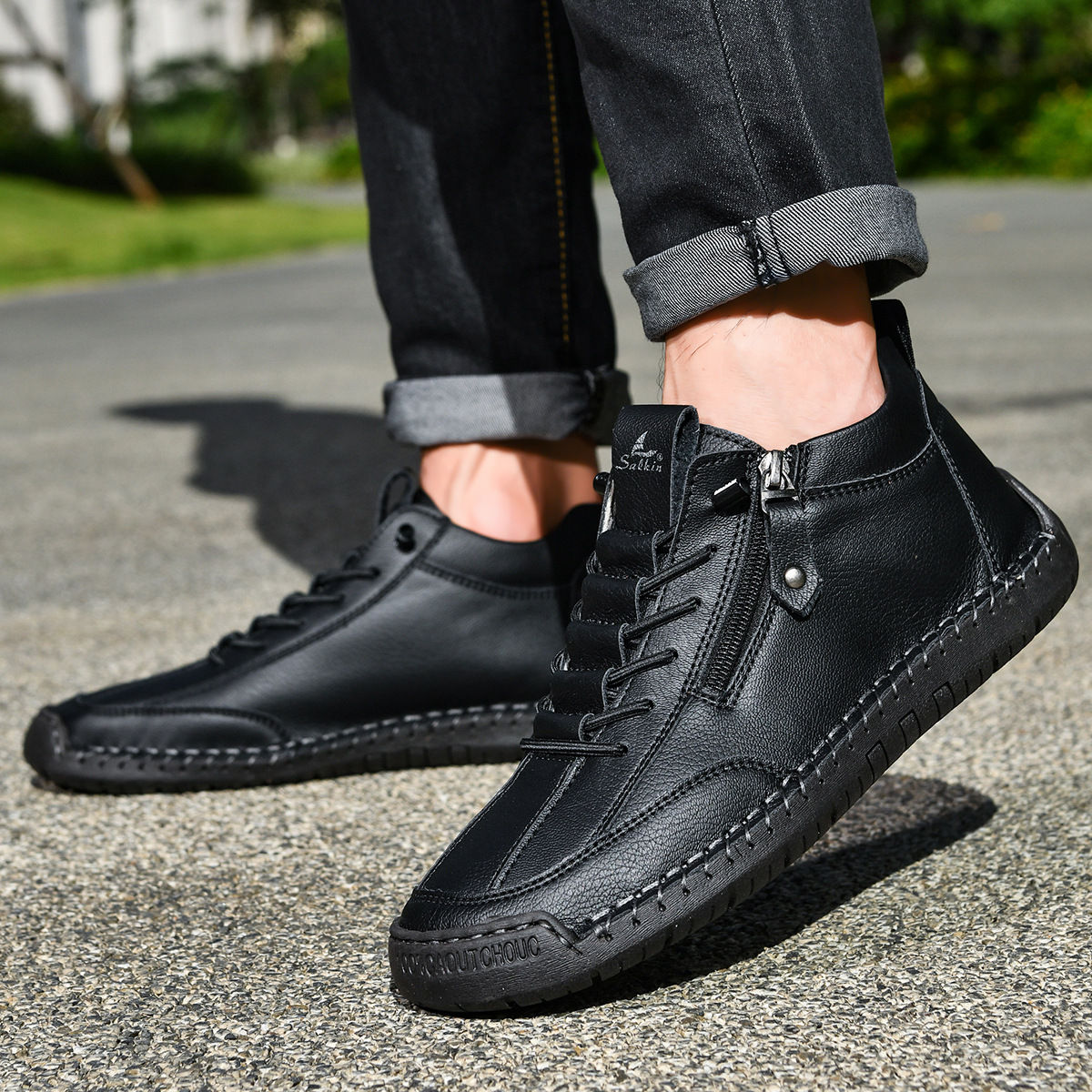 Chris | Everyday Nubuck Zip Shoes