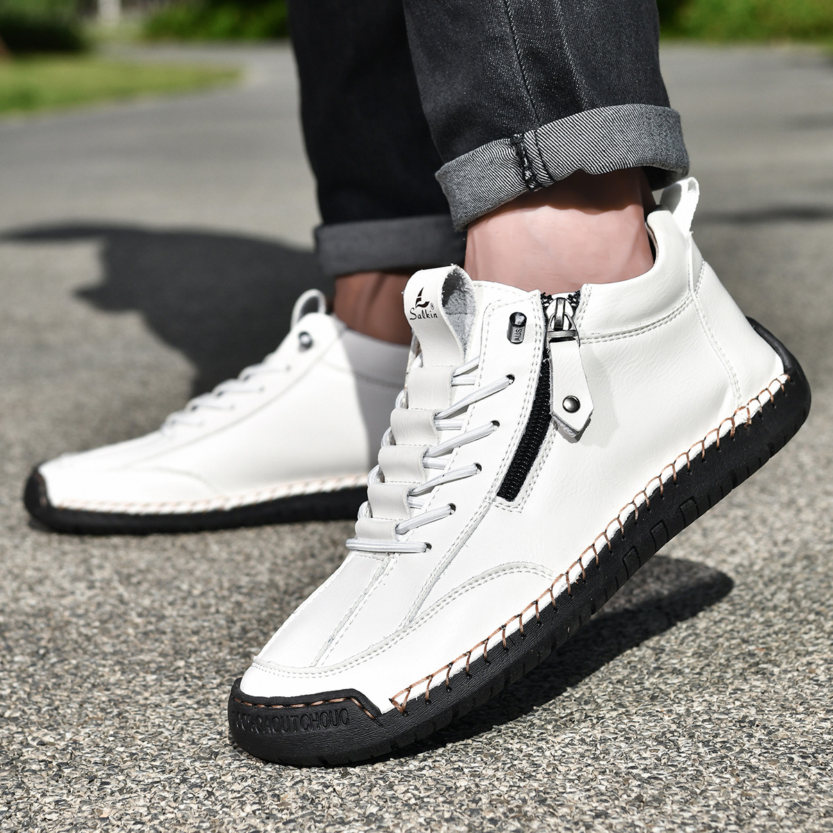 Chris | Everyday Nubuck Zip Shoes