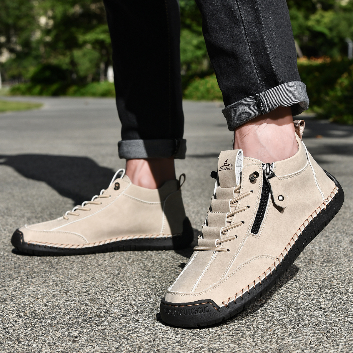 Chris | Everyday Nubuck Zip Shoes
