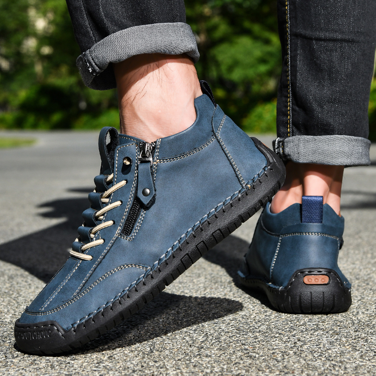 Chris | Everyday Nubuck Zip Shoes