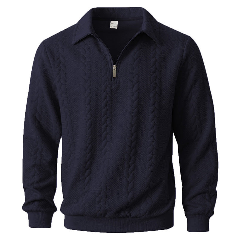 Arthur | Premium Gebreide Polo Kwart Rits