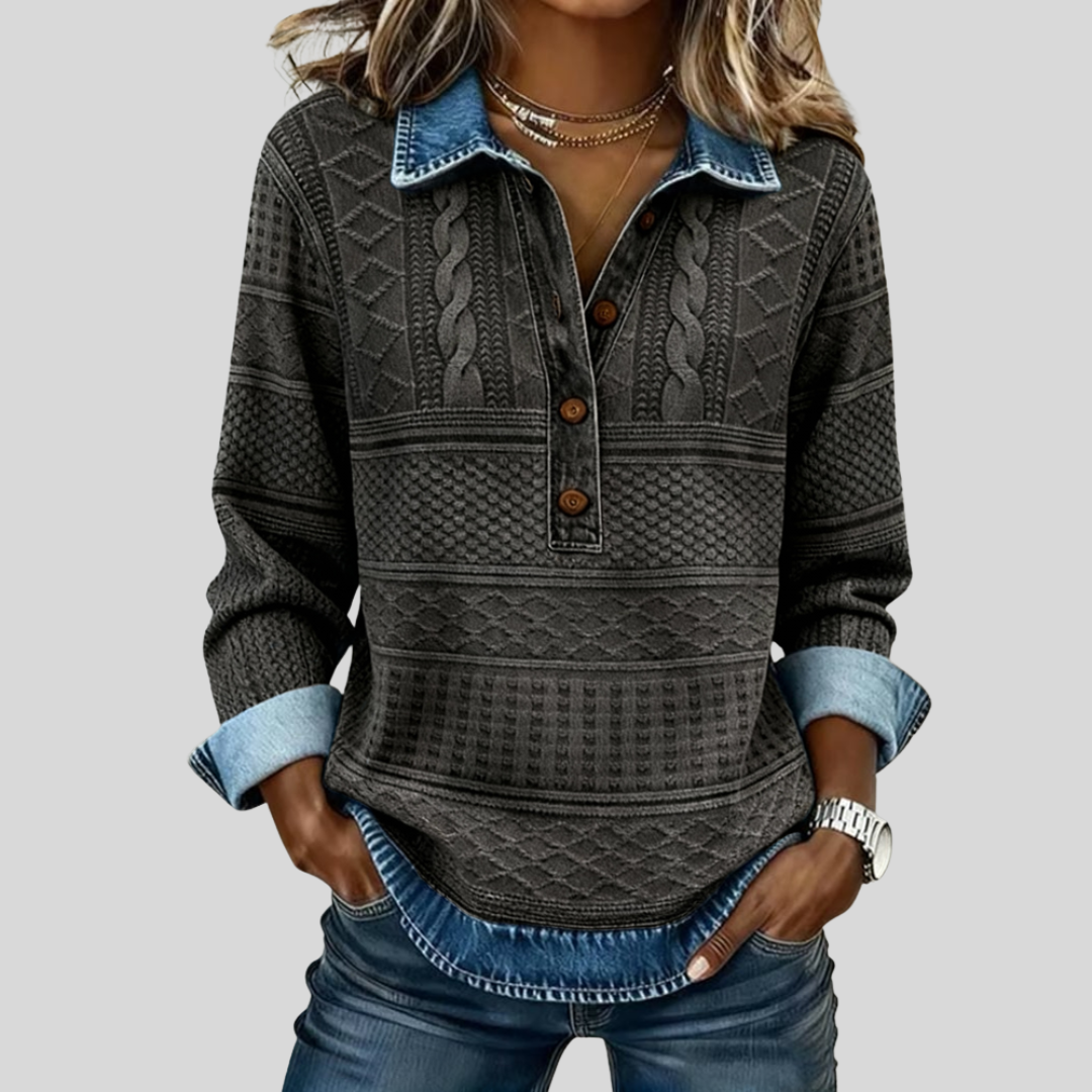 Naomi™ | Gevlochten Textuur Sweatshirt