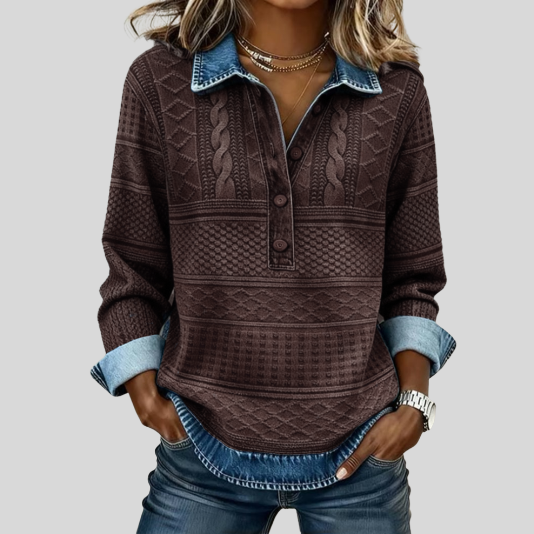 Naomi™ | Gevlochten Textuur Sweatshirt