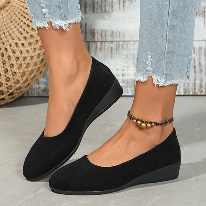 Ava | Sleek Comfort Wedge Flats