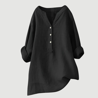 Ashley™ | Luchtige en Comfortabele Linnen Damesblouse