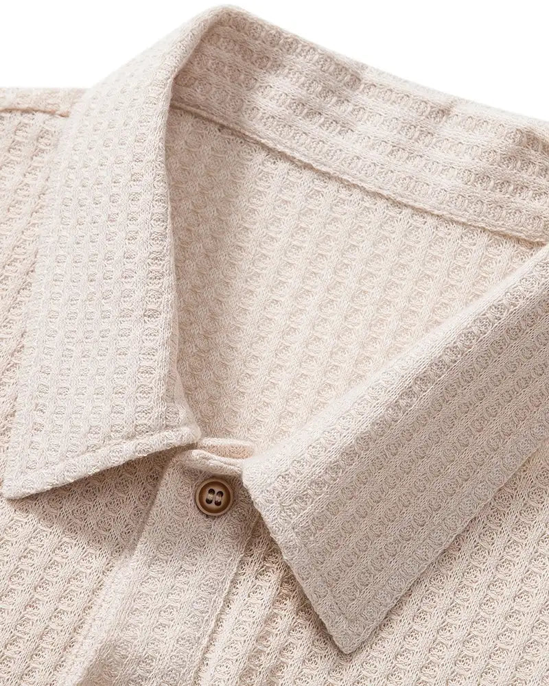 Mason™ | Textured Waffle Knit Shirt
