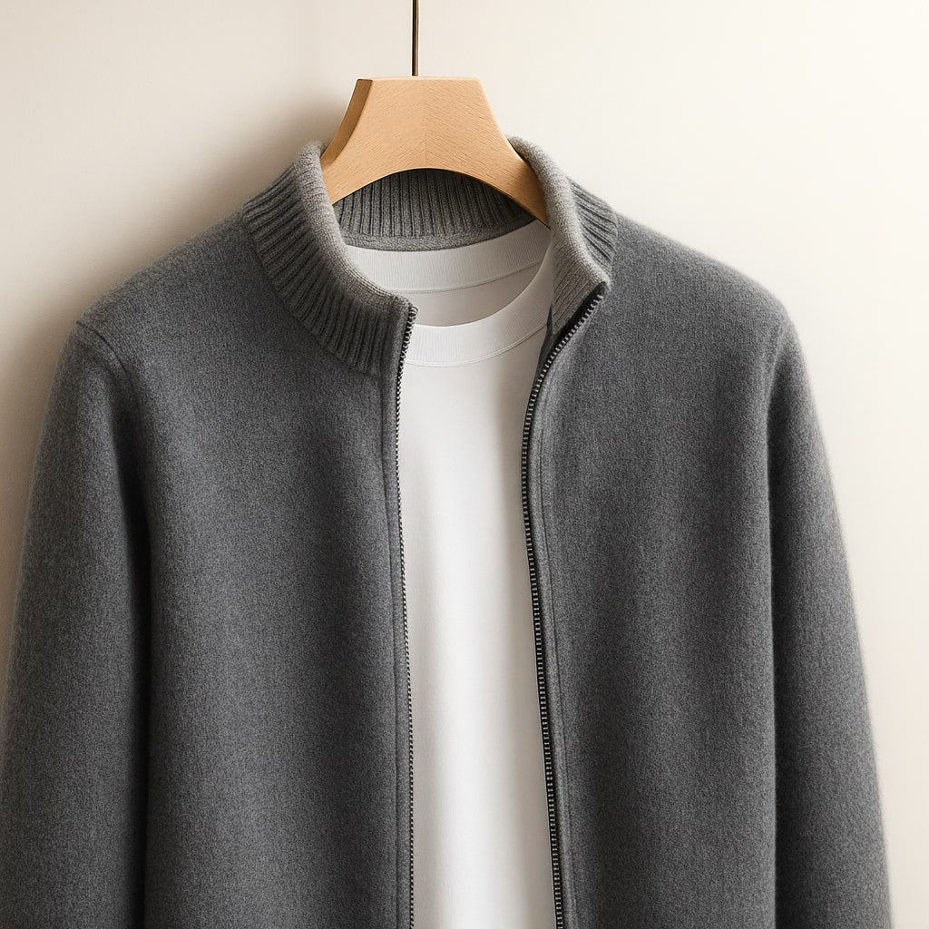 Jack | Minimalistische Gebreide Zip Jacket